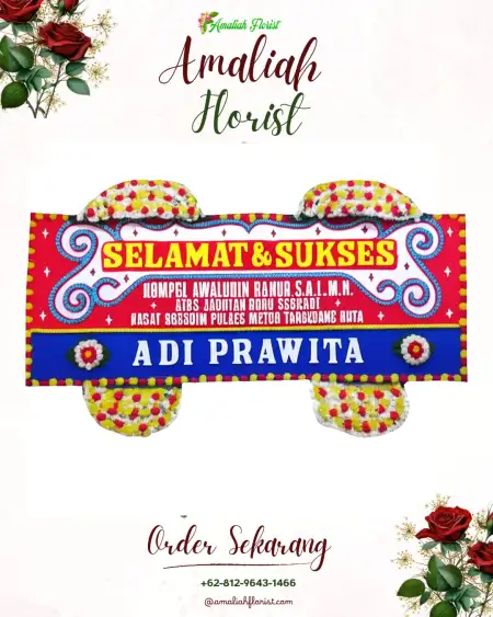 Papan Bunga Ucapan Selamat Kalibening Raya